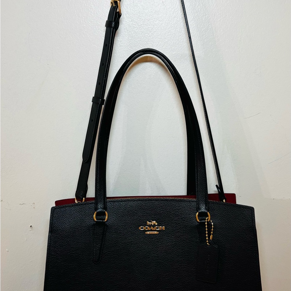 Coach Black and Red Shoulder Bag